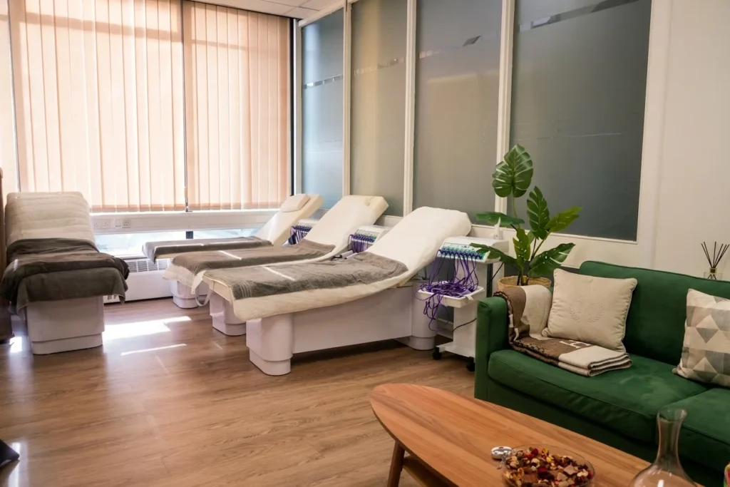 professional weight loss treatment room at Kenda Slimming Centre Oldham Manchester UK