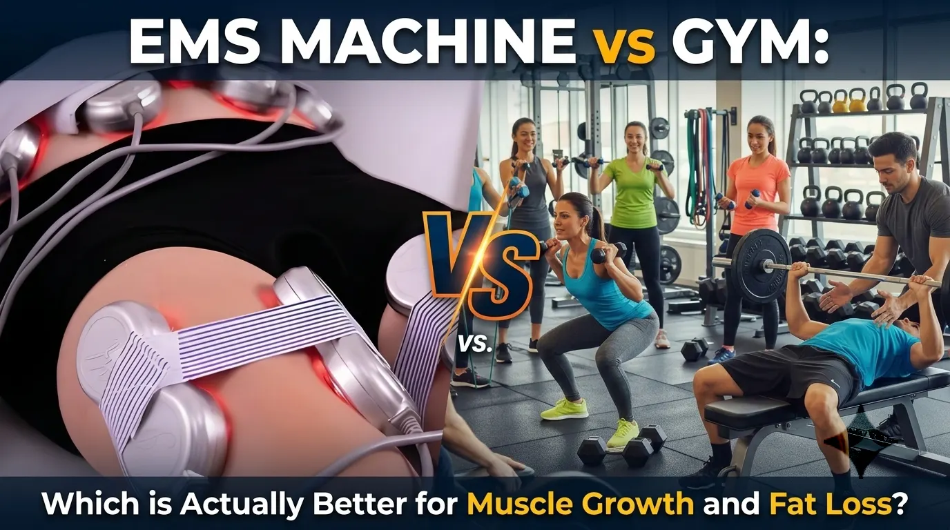 EMS machine treatment vs gym workout for muscle growth and fat loss at Kenda Slimming Centre Oldham